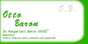 otto baron business card